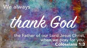 Colossians 1 thank