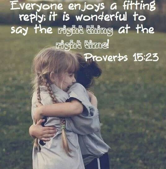 Proverbs 15 apt reply