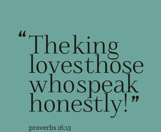 Proverbs 16 honest