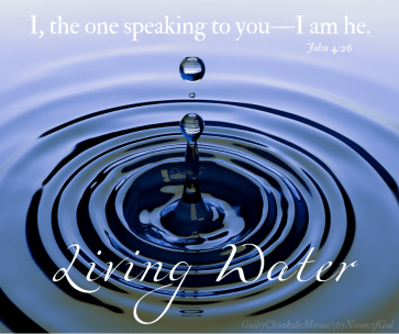 Proverbs 20 I am living water