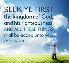Matthew 6 seek first