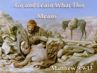 Matthew 9 helping