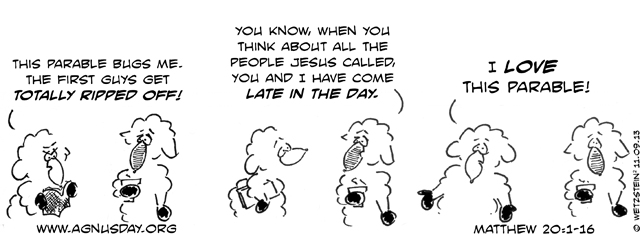 Matthew 20 cartoon about